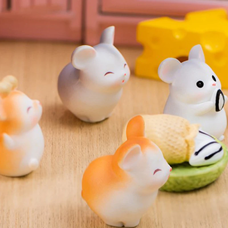 Милый жадный хомяк декоративные аксессуары украшения из экологичной смолы для