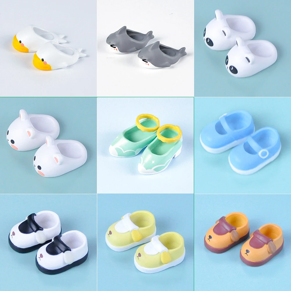 Ob11 Dolls Slippers Pvc Shoes Doll Cartoon Cute Doll Boots Ob11 Doll Shoes With Magnet Doll Accessories For Molly, Gsc, Ufdolls