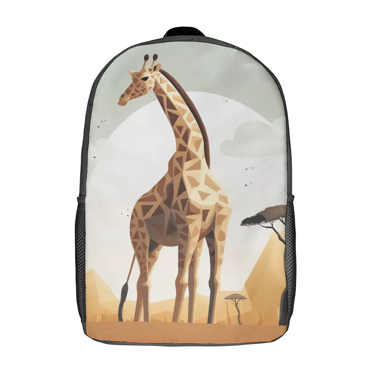

Рюкзак с изображением жирафа подробные иллюстрации природные крутые Рюкзаки Женские уличные легкие школьные сумки дизайнерский рюкзак