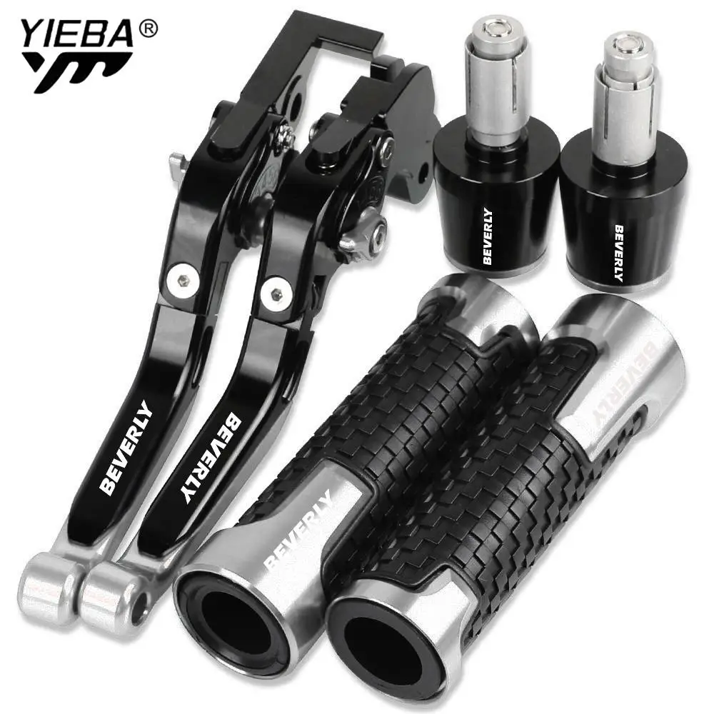 

Motorcycle Aluminum Brake Clutch Levers Handlebar Hand Grips Ends For BEVERLY 300 2011 2010 2011 2012 2013-2018