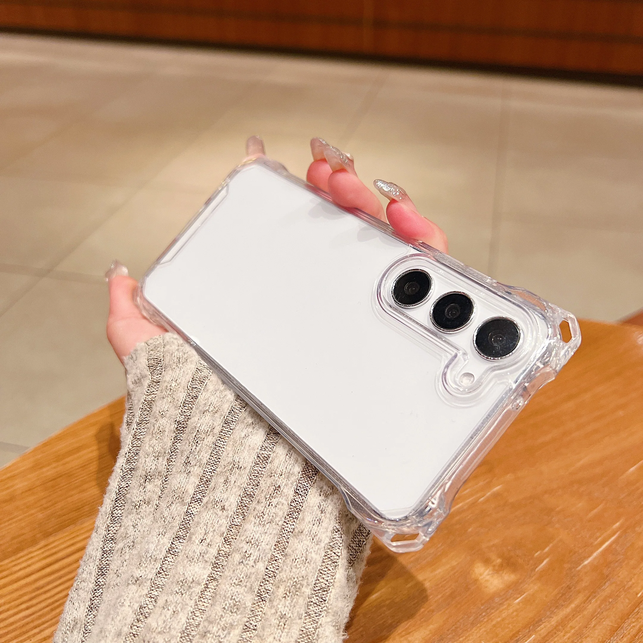 Прозрачный чехол с подушкой безопасности для Samsung Galaxy S23 Ultra S24 ультражесткий A53 A54