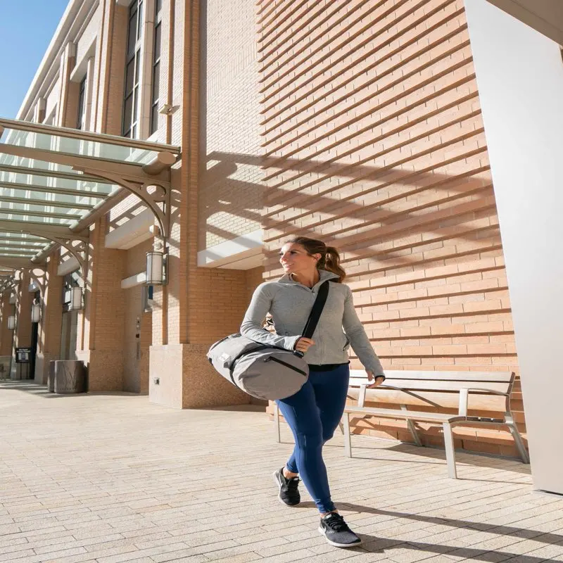 TETON Sports Canvas Duffel Bag, Luggage for Travel, the Gym and Overnight Getaways, Small, Grey