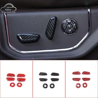 for ford maverick 2022 abs carbon fiber car seat adjustment cover knob button switch trim frame sticker car styling accessories