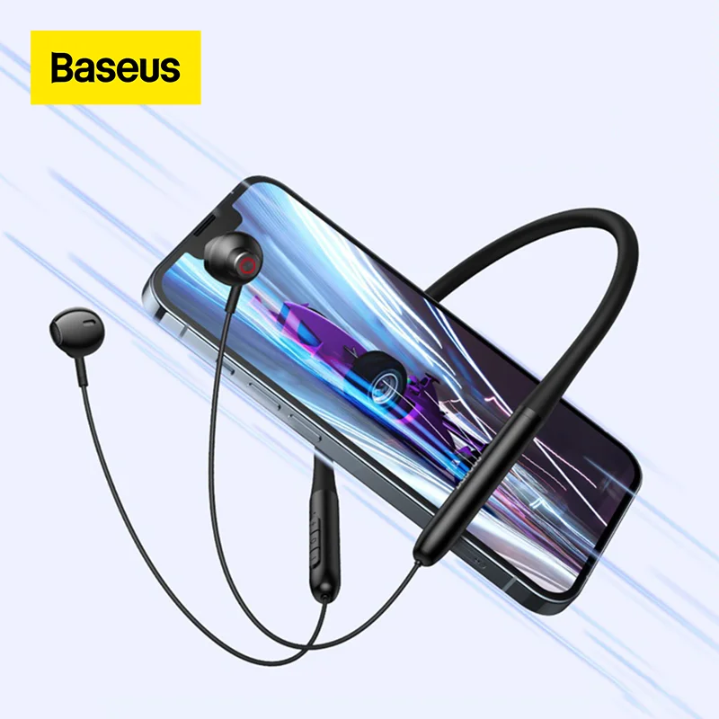 

Baseus P1 Headphones Wireless Bluetooth 5.2 Earphones Magnetic Neckband Half In-ear Earbuds Sports Waterproof Gamer Headset Pro