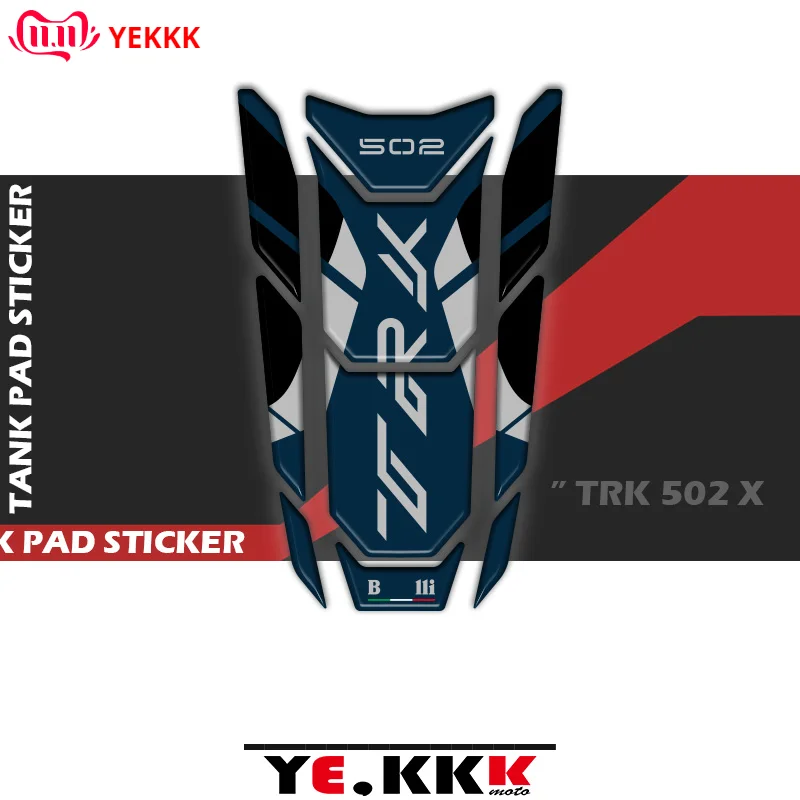 

3D Fuel Gas Tank Pad Protector Decal Stickers Full TRK 502 LOGO For BENELLI TRK 502 2020-2021 New
