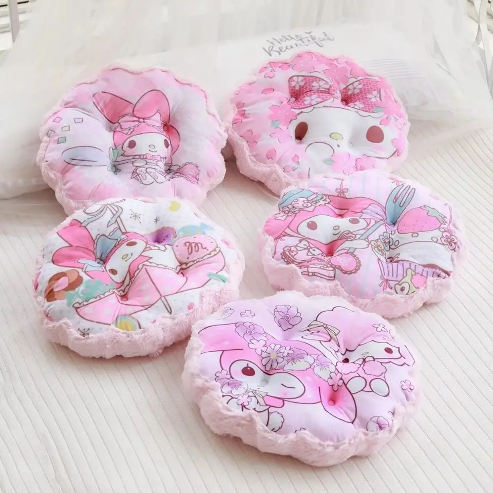 

Подушка My Melody для студентов и офиса, подушка, мультяшное милое домашнее кресло, зимняя утолщенная плюшевая подушка для девушек