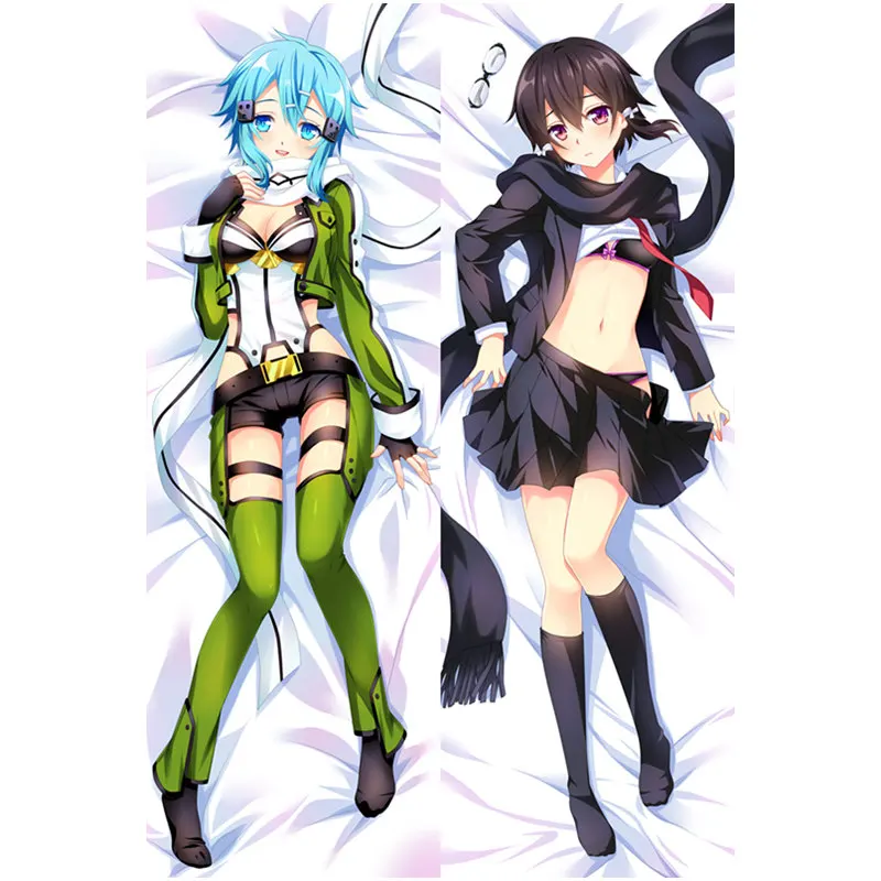 

60x180cm Anime Sword Art Online SAO Asada Shino Skin Peach Dakimakura Case Two-sided 3D Print Bedding Hugging Body Pillow Covers