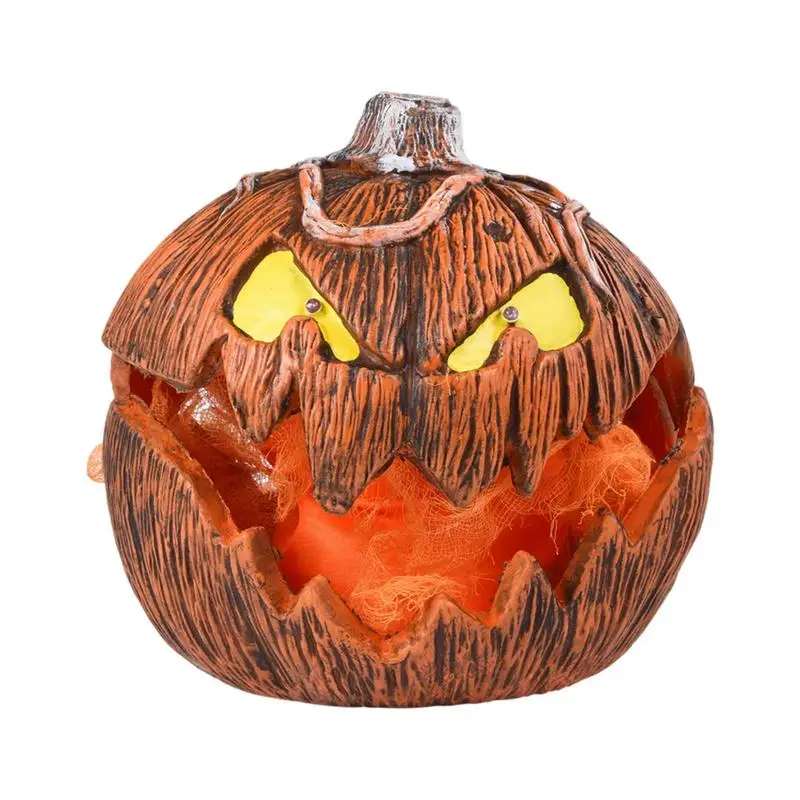 

LED Pumpkin Ornament Lantern With Creepy Sound Home Decor For Desktop Thanksgiving Party Living Room (Battery Not Included)