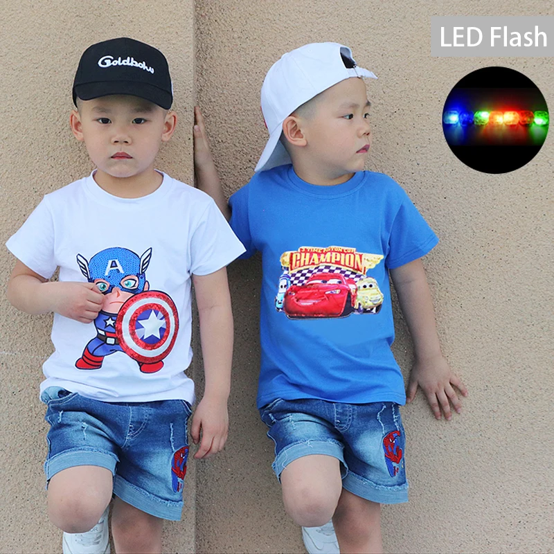 Новый комплект для мальчиков летняя хлопковая детская одежда с коротким рукавом