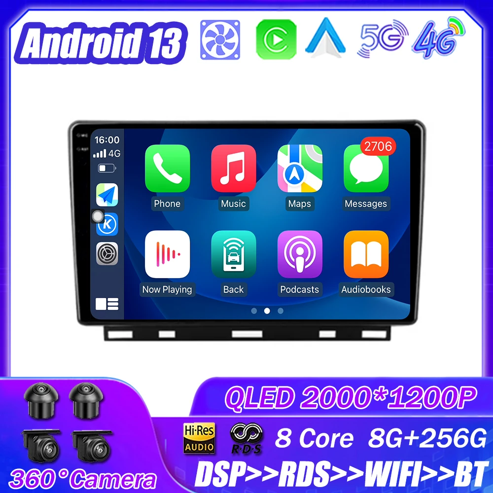 

Для Renault Clio 5 Lutecia 2019 - 2021Car Android 13 Радио мультимедийный плеер Навигация стерео GPS автоголовное устройство No 2Din 4G