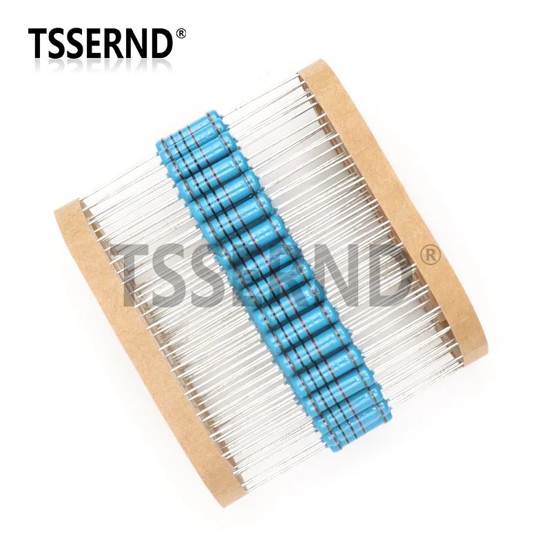 20 шт. Металлопленочный резистор 2 Вт 1% 0R - м 10 100 120 150 270 330 390 470 1K 2K 4 7K 10K 15K 22K 47K 100K 470K 1M