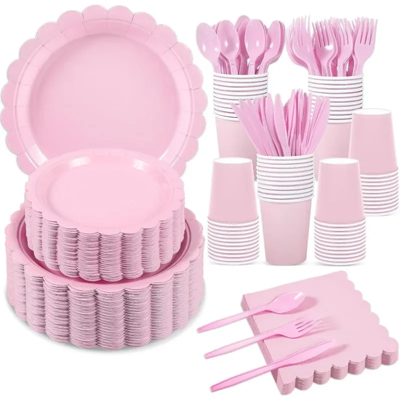 350 шт. тарелки и салфетки 50 гостевых мальчиков или девочек зеркало товары