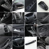 car styling gear panel cup holder door handle steering wheel air vent decorative case for ford focus 3 mk3 2015 2018