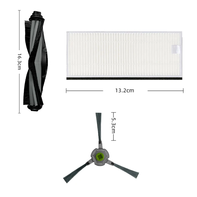 2 шт., сменные детали для пылесоса Ecovacs Deebot OZMO U2 DGN22 U2 Pro (art.: 3920c16cedf0f) - 3920c16cedf0f