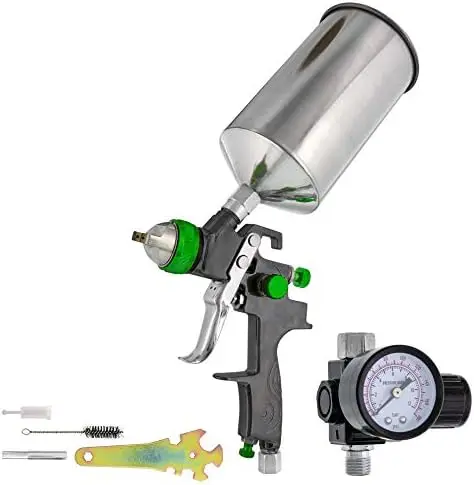 

Brand Professional New 2.5mm HVLP Spray Gun- Great for High Build Auto Paint Primer - Metal Flake application and any heavy bodi