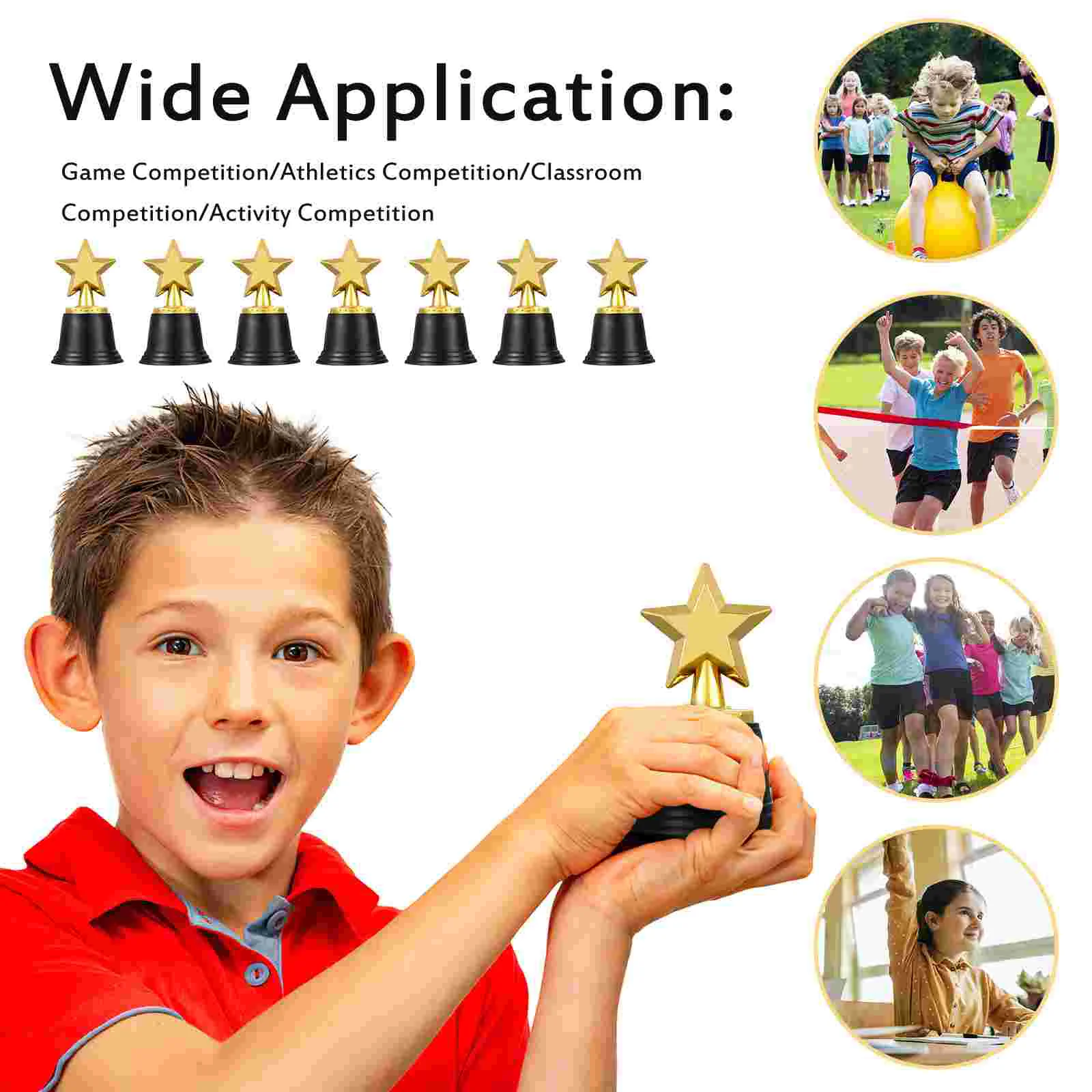 20 Pcs Trophy Kids Award The Medal Mini Five-point Star Party Plastic Model Child
