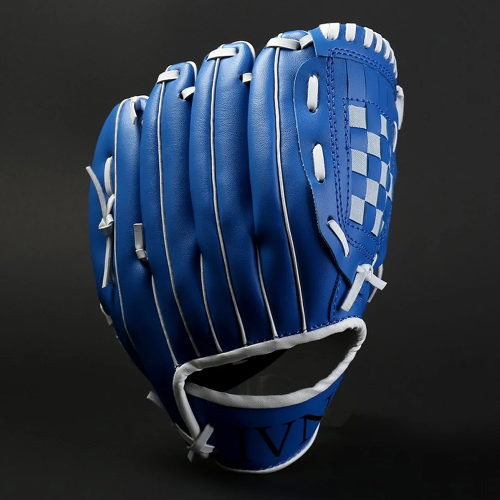 

Sports Baseball Softball Glove Professional Tee Pitcher Hand PU Softball Mitt Left Hand Throw Catchers Brown Size