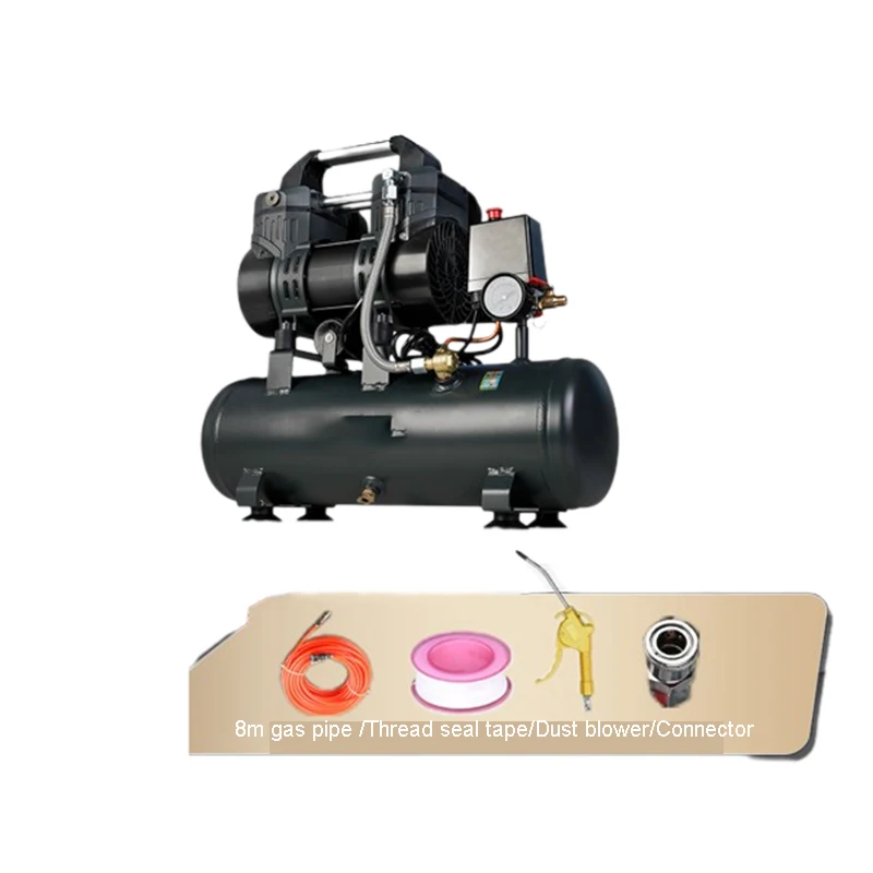 Quiet Oil Free Air Pump 220v Small Air Compression Machine Industrial Grade Woodworking  High Pressureair Pump