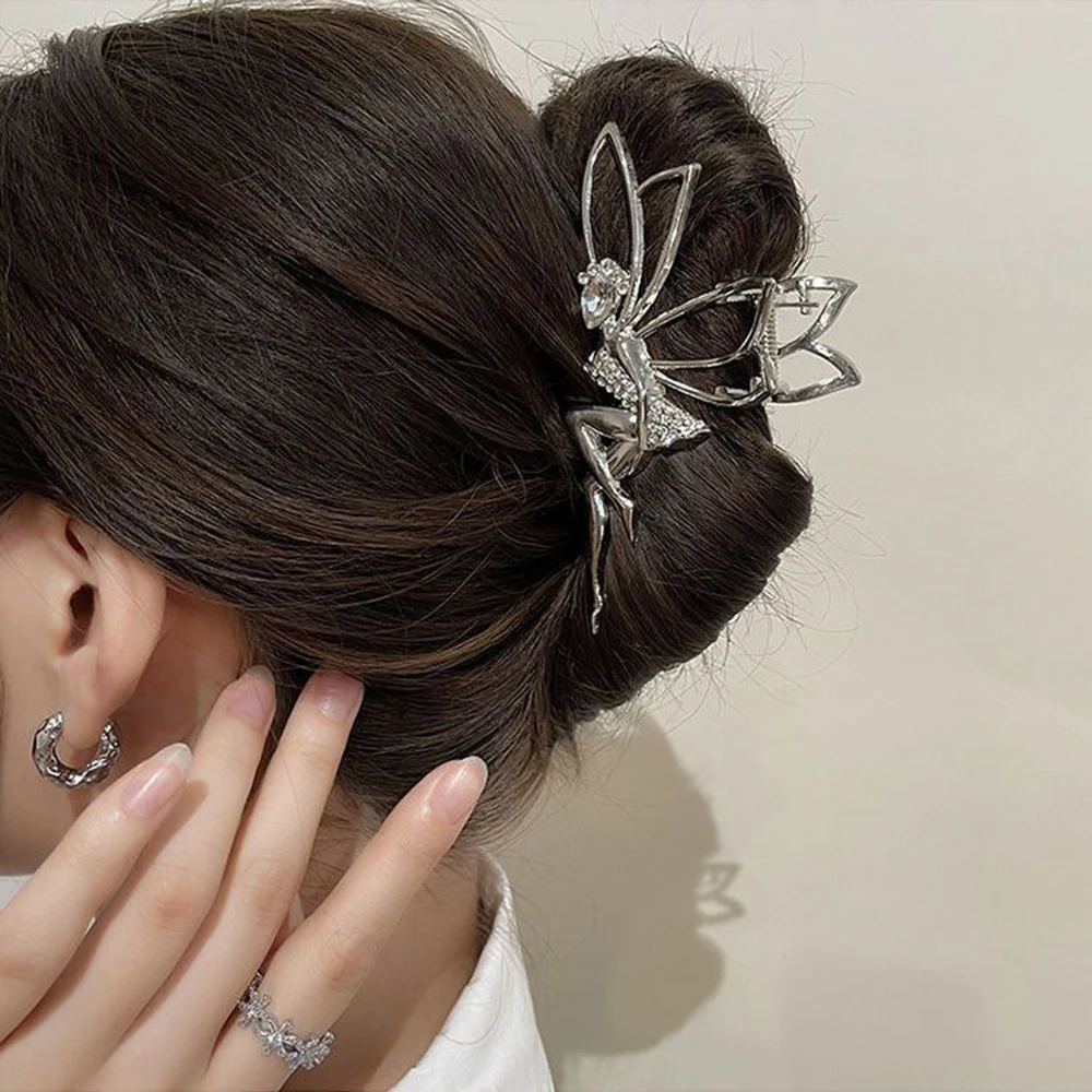 Когти для волос эльфийской феи серебристые простые аксессуары корейская заколка