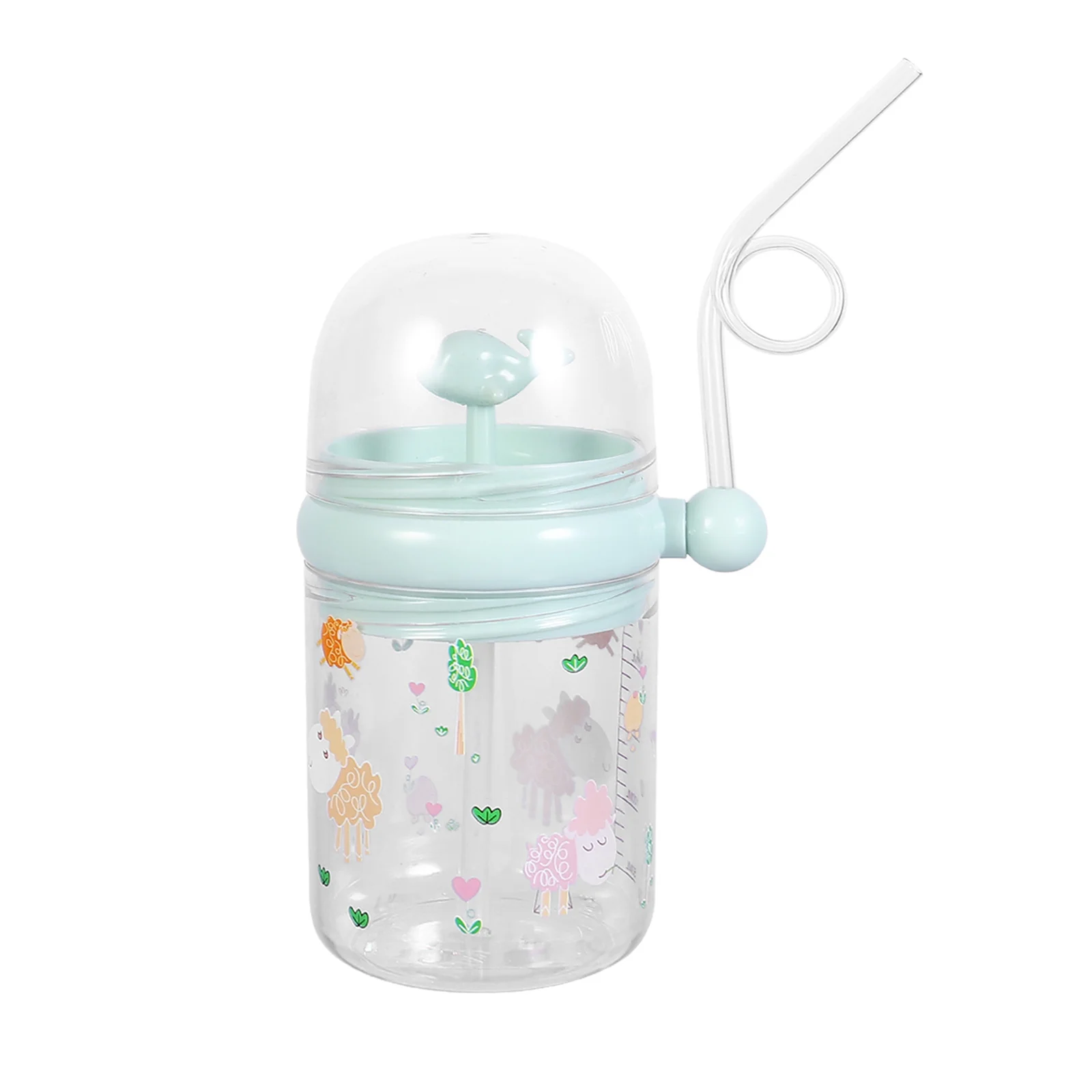 

Shake Tumbler Spout Cup Plastic Straw Children Cute Kids Spray Tritan Baby Bottle Toddler Jug