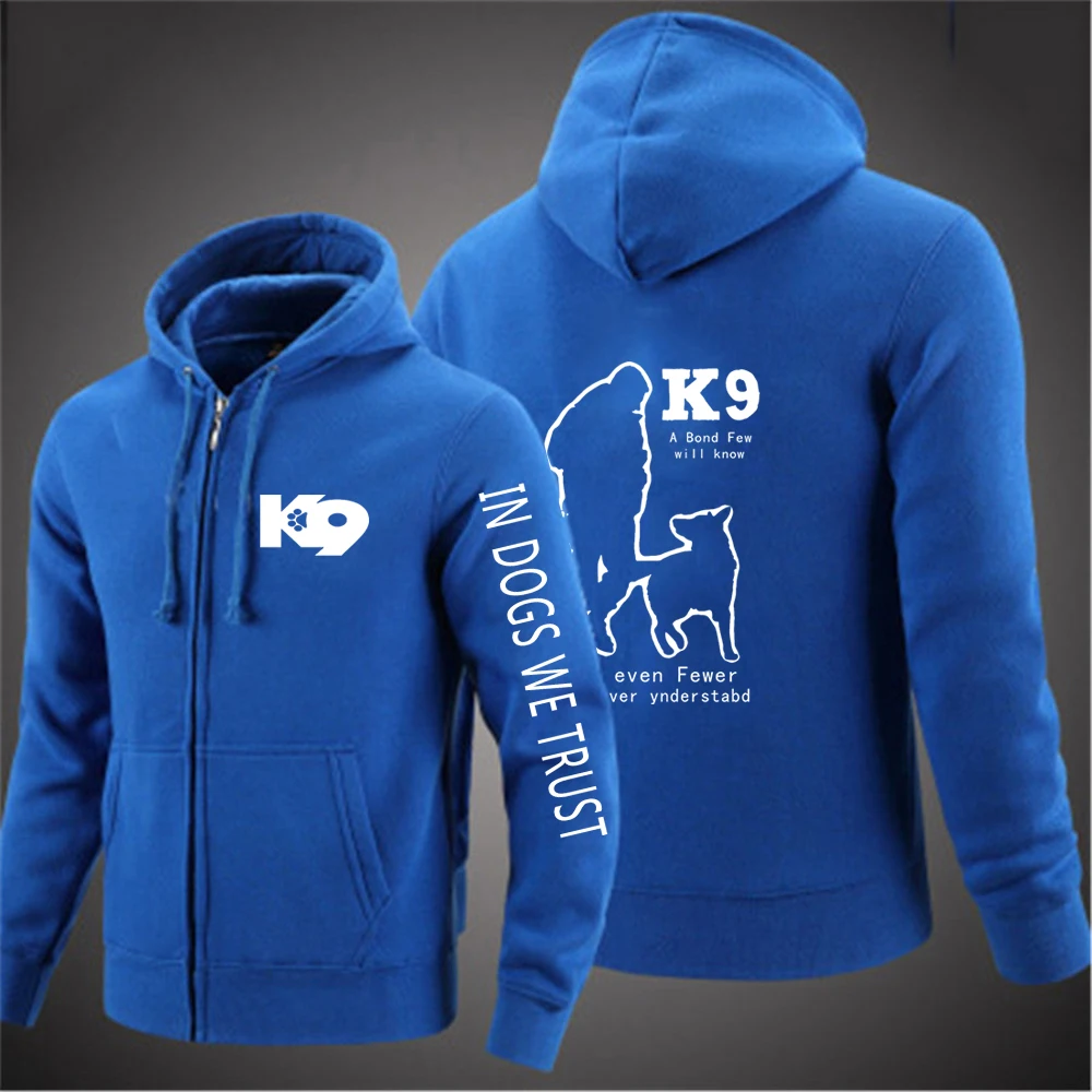 2024 весенне-осенний тренировочный плотный хлопковый пуловер K9 с капюшоном на