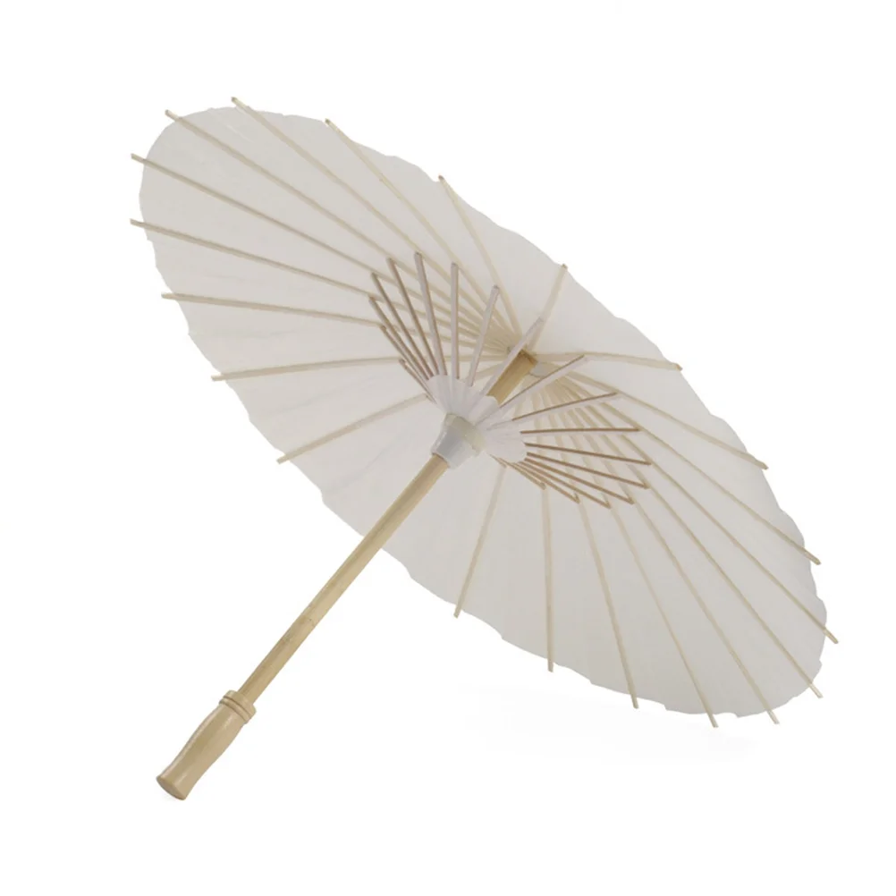 

Umbrella Parasol Paper Wedding White Japanese Diy Chinese Decorative Lace Rainproof Prop Paraso Dance Bridal Umbrellas Painting