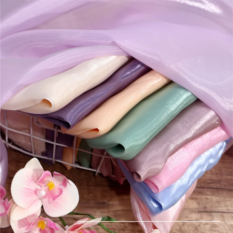 Мягкая жемчужная органза