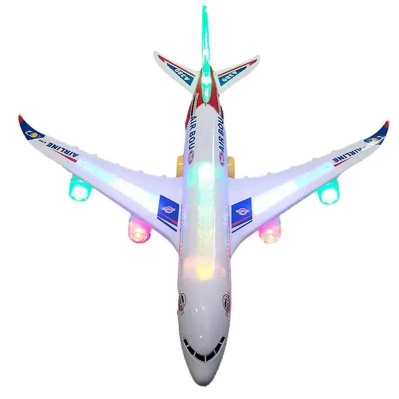 

Airplane Toys For Kids Electric A380 Detachable Plane Toys With LED Flashing Light Music Toddler Toy Plane Airplane Battery