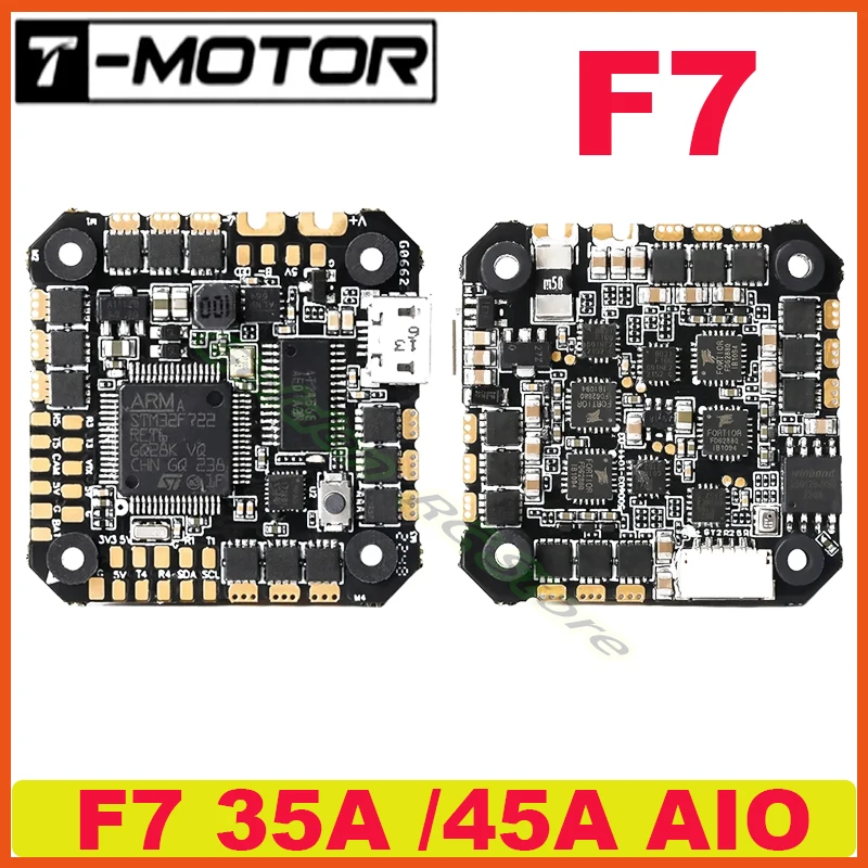 T-motor F7-35A-AIO F7-45A-AIO f7 35a 45a 6s aio информационный контроль mpu6500 mcu stm32f722 bsl прошивка