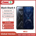 Смартфон глобальная версия 2021 Black Shark 4 дюйма, Snapdragon 870, 8 ГБ, 128 ГБ, 6,67 дюйма, 144 Гц, AMOLED дисплей, NFC
