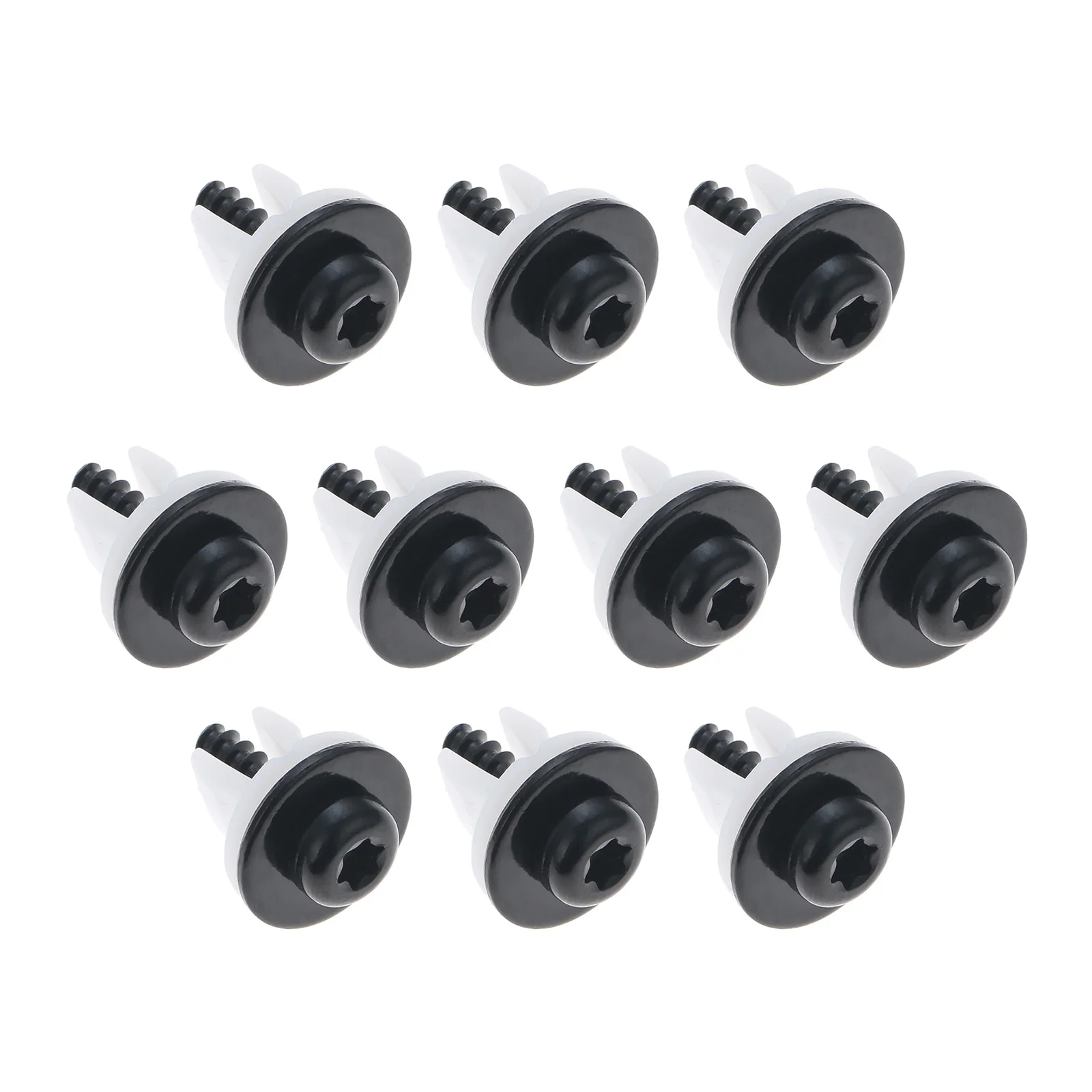 

10 Sets Car Screw Grommet Set For Ford Vehicles T30 Torx Head Screw Under Engine Shield Screw Washer Bumper Cover Retainer Nut