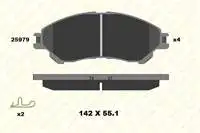 

B2597916814KD13 для тормоза BALATASI на SX4 CROSS 13 VITARA 15