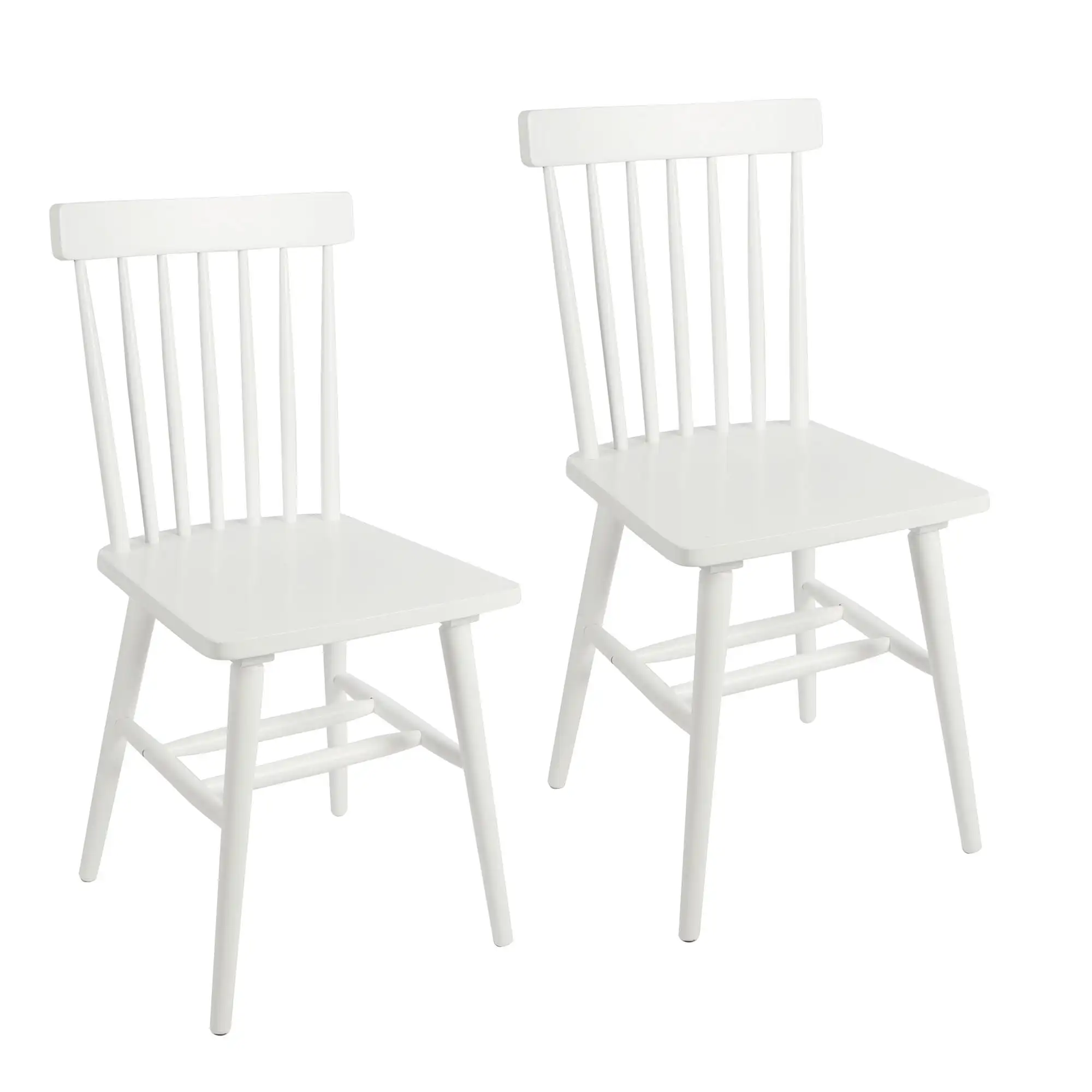 

Better Homes & Gardens 2 Pack Gerald White Wood Dining Chairs