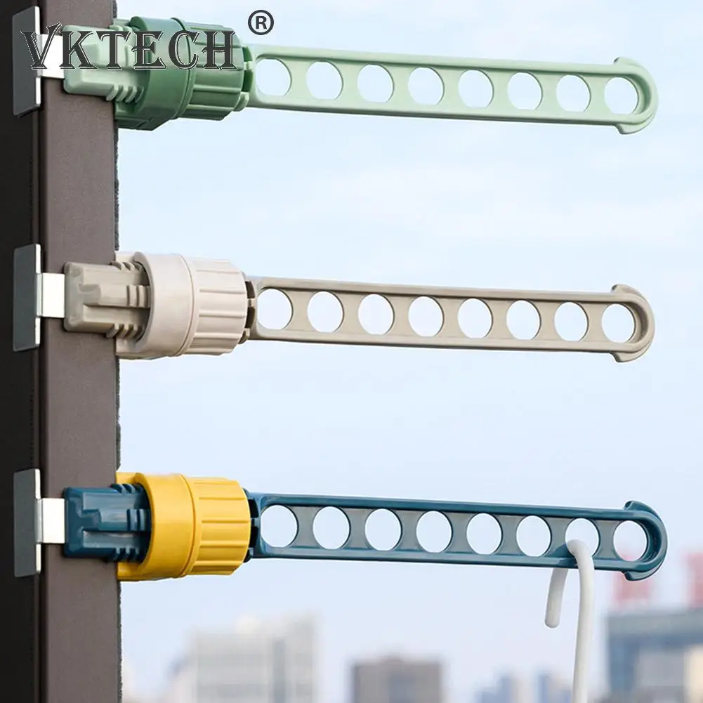 

Indoor 8 Holes Clothes Window Hanger Frame Drying Rack Balcony Laundry Hanging for Home Practical Organizers Laundry Dryer