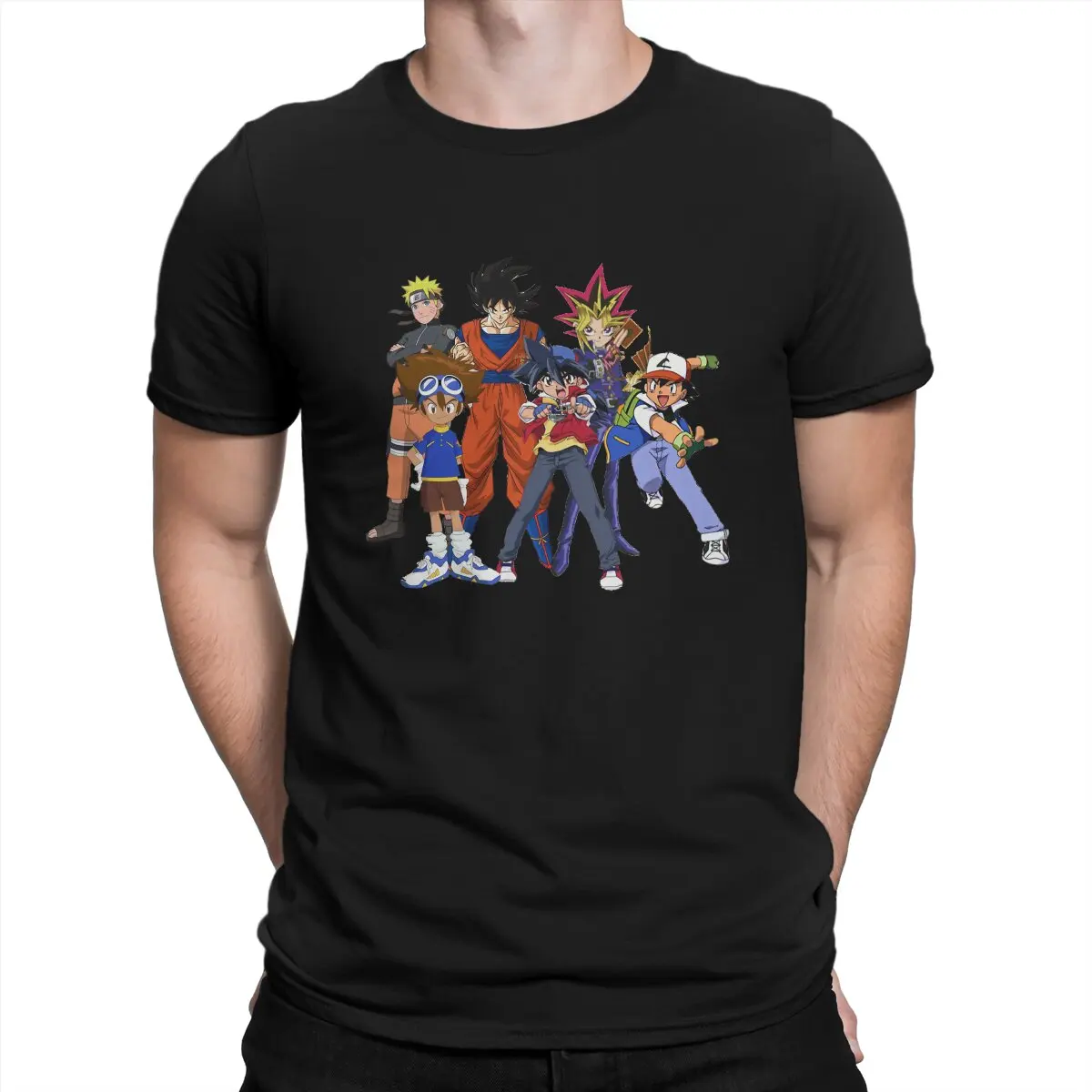 

Топ 100, футболки с аниме персонажами, забавная футболка из 100% хлопка с круглым вырезом, футболки с рисунком Yu Gi Oh Дуэль монстров и карт, одежда с коротким рукавом