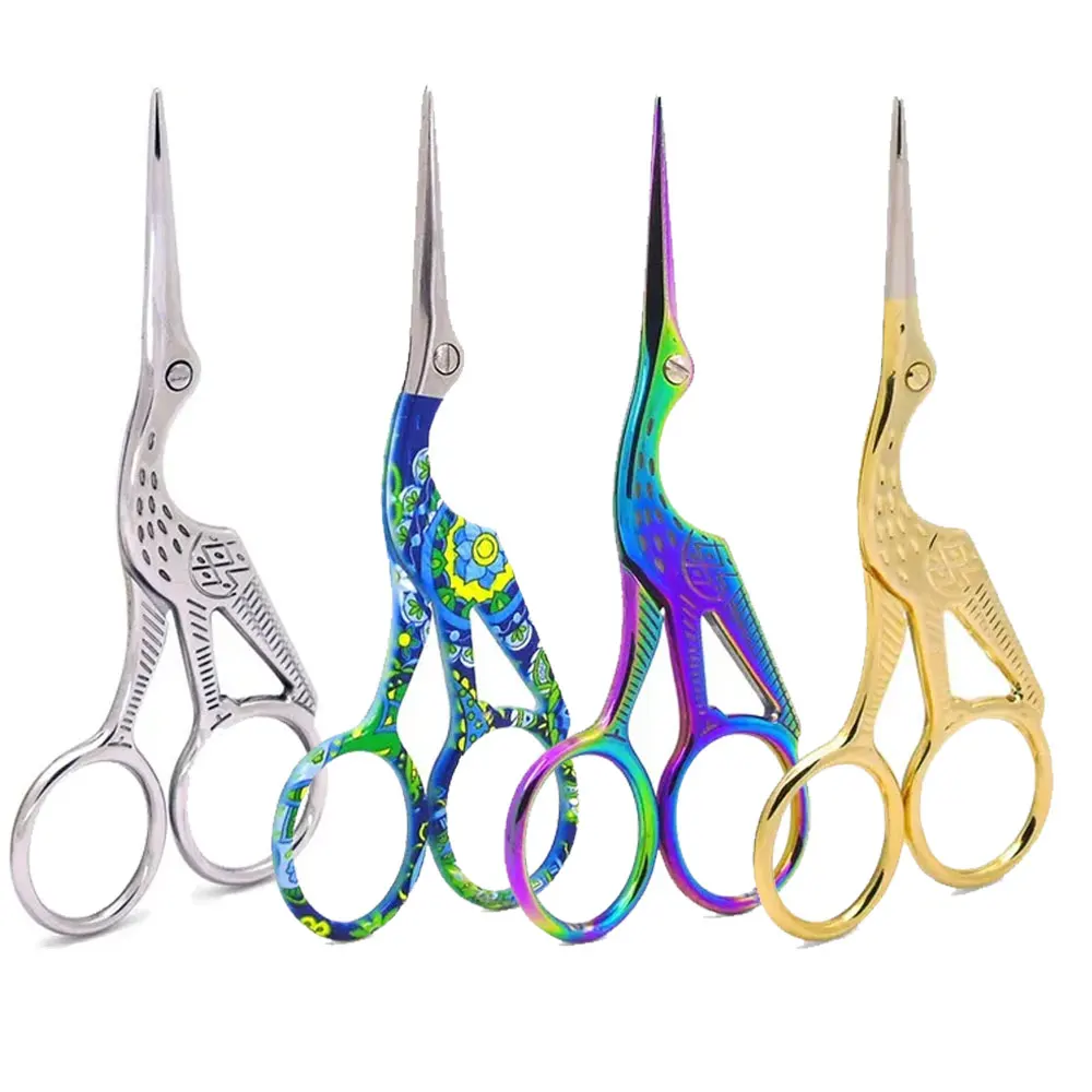 Винтажные черные портновские ножницы с кремовочной резьбой для рукоделия и