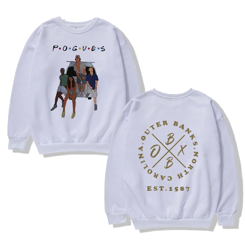 Pogue Life Oversized Pullover Outer Banks Sweatshirt Gift Obx Beach North Carolina Coast Harajuku Streetwear Unisex