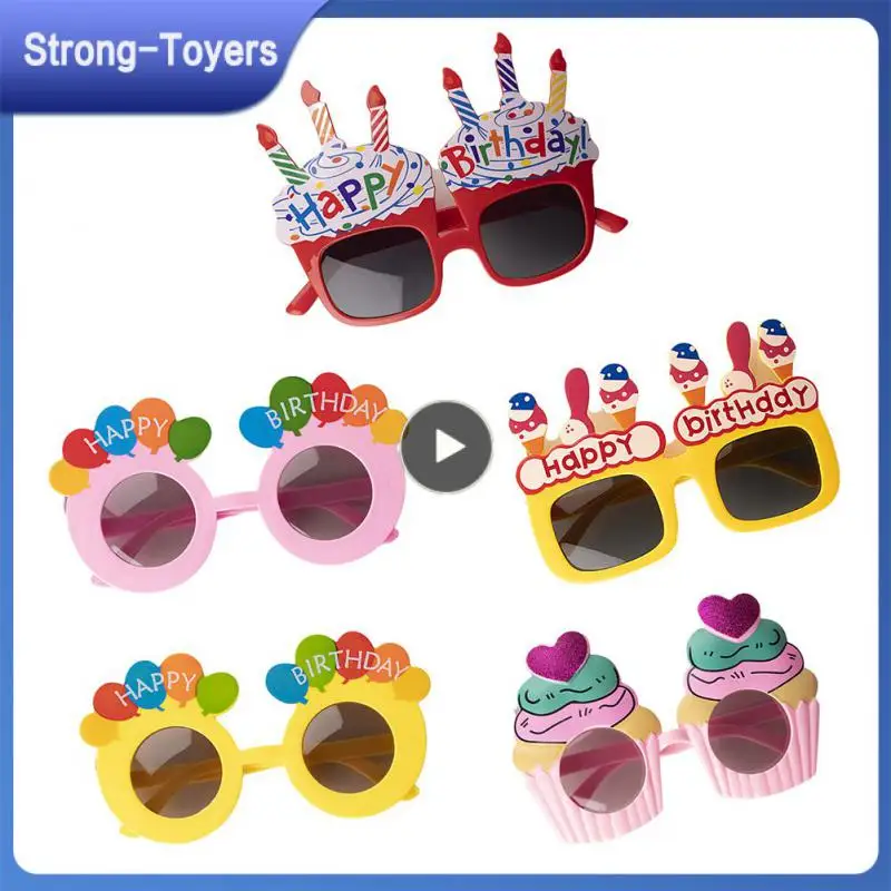 

Очки для вечеринки в честь Дня Рождения, забавные солнцезащитные очки в виде подсолнуха, подсвечника, радуги, принадлежности для фотосъемки на день рождения, декор для вечеринки для детей и взрослых