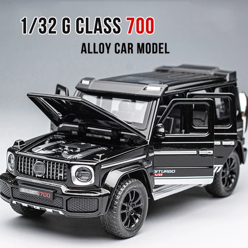 

1/32 G700 Simulation SUV Alloy Car Model Diecast Metal Car Toy Off-road Vehicles Car Model Sound Light Childrens Gift Boy Toys