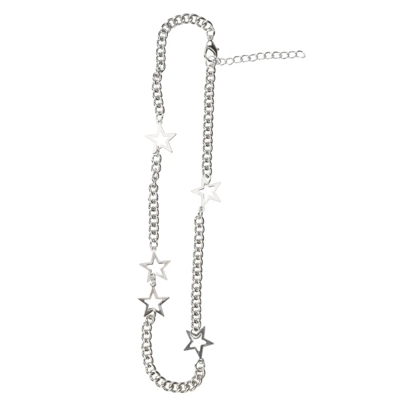 

Ожерелья-цепочки со звездами, Женские Ювелирные изделия Y2k, аксессуары из сплава
