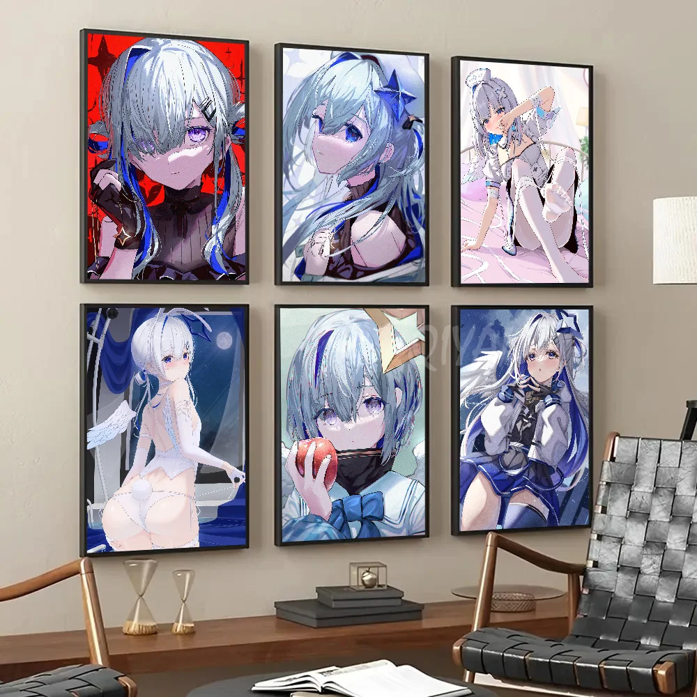 Amane Kanata Hololive Vtube игра аниме постер с бумажным принтом для дома гостиной спальни