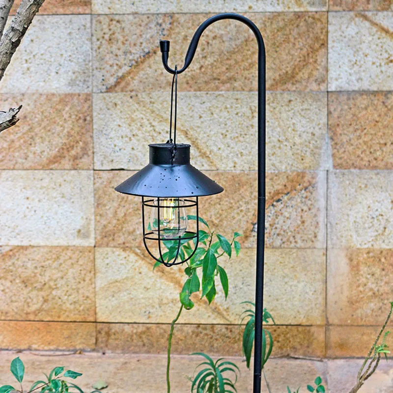 

Garden Lamp Hanging Holder Lantern Hook Shepherd Bird Feeder Stake Detachable Plant Stand Outdoor Wedding Decor