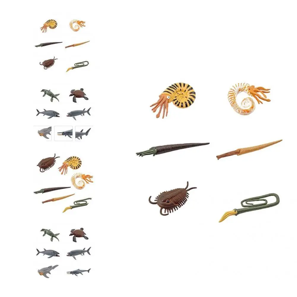 

6Pcs/Set Marine Animal Model Fashion PVC Vivid Shape Birthday Gift Animal Model Ornament Prehistoric Animals