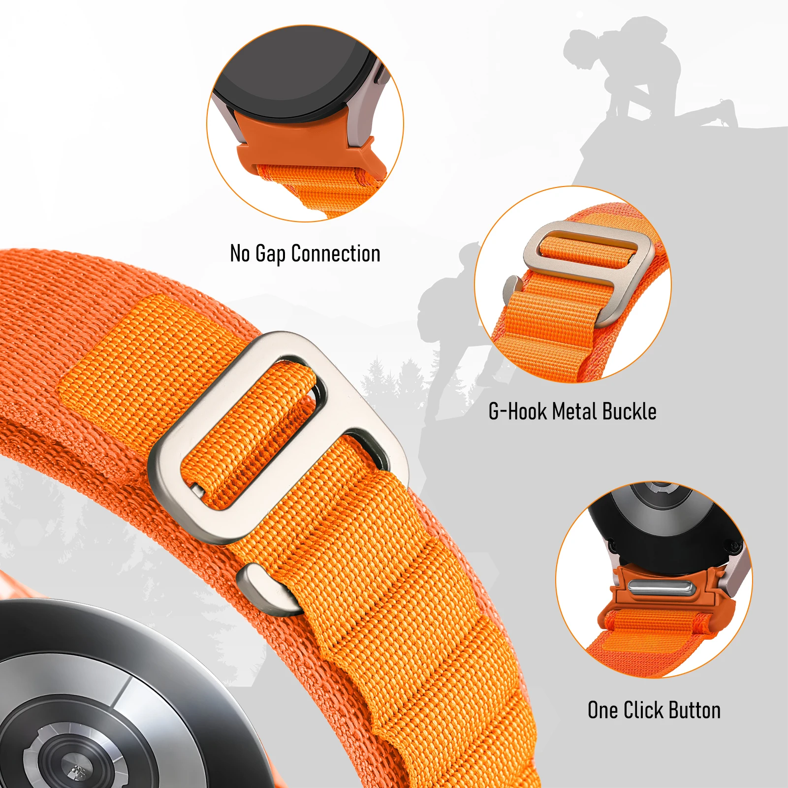 Нейлоновый ремешок для Samsung Galaxy watch