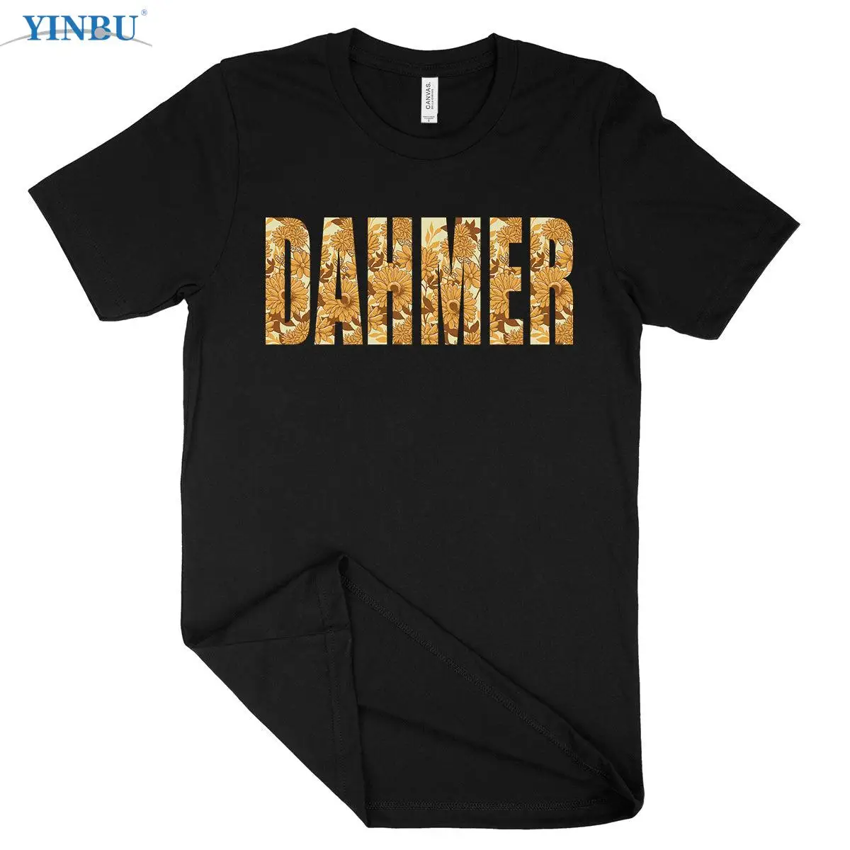 

Jeffrey Dahmer Floral Printed t-shirt YINBU Brand 2023 High quality Graphic Tee