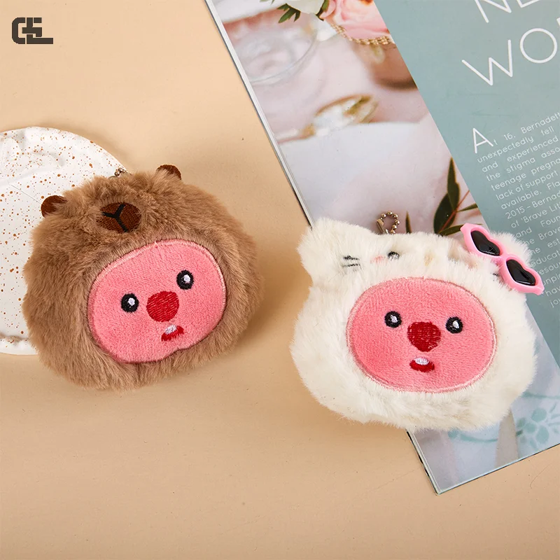 

Мультяшный плюшевый пищащий брелок-подвеска милая плюшевая мягкая игрушка-кукла Шарм-Рюкзак Подвеска украшения подарок для детей