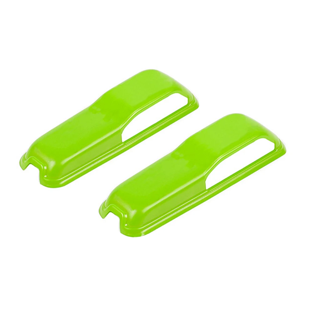 

2pcs Sylish Durable Exterior Decor ABS Portable Car Accessories Green Lightweight Engine Hood Hinge Cover Fit For JL JT
