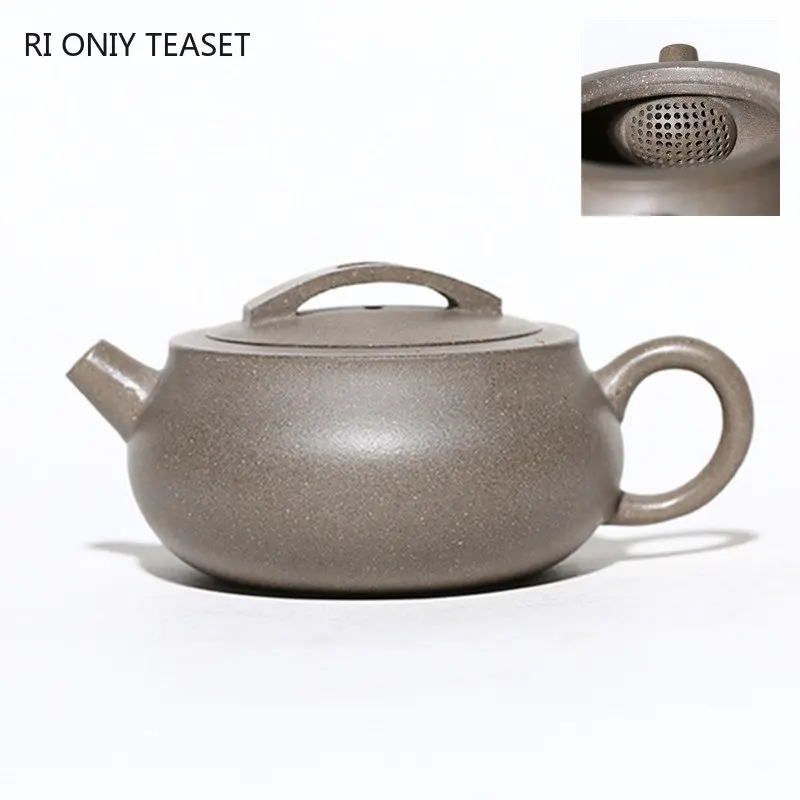 

Чайный горшок из фиолетовой глины Yixing 150 мл, чайный горшок с фильтром с отверстиями, аутентичный Zisha секция, глина, чайная утварь, товары для к...