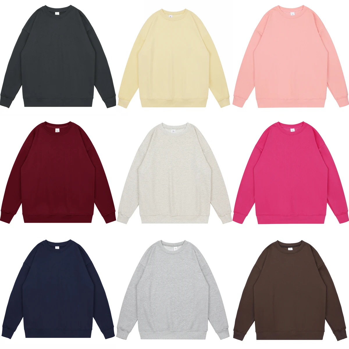 

12 Colors Fleece Cotton Y2k Kpop Hoodies Women Pink Solid Black White Sweatshirts Street Harajuku Korean Fashion Pullover Tops
