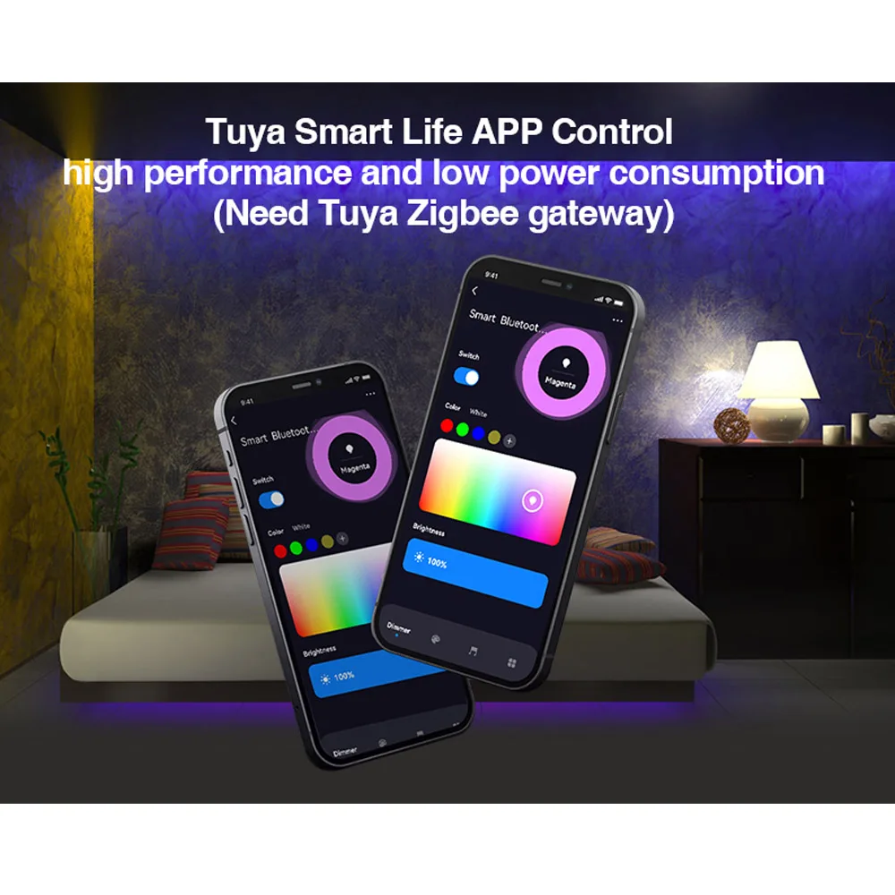 C04Z DC5-24V Zigbee RGBW светодиодный контроллер Tuya Smart Life APP Кнопка управления для Google Alexa
